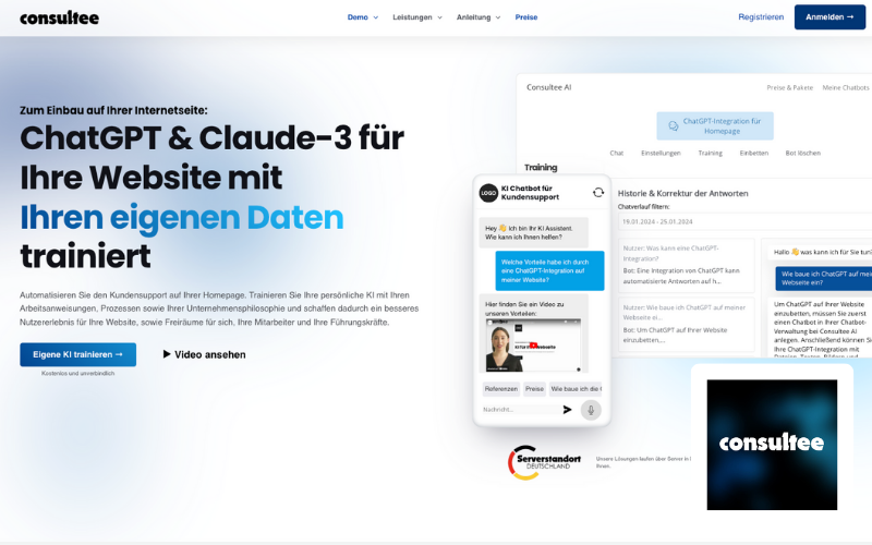 Webdesign Referenz consultee AI